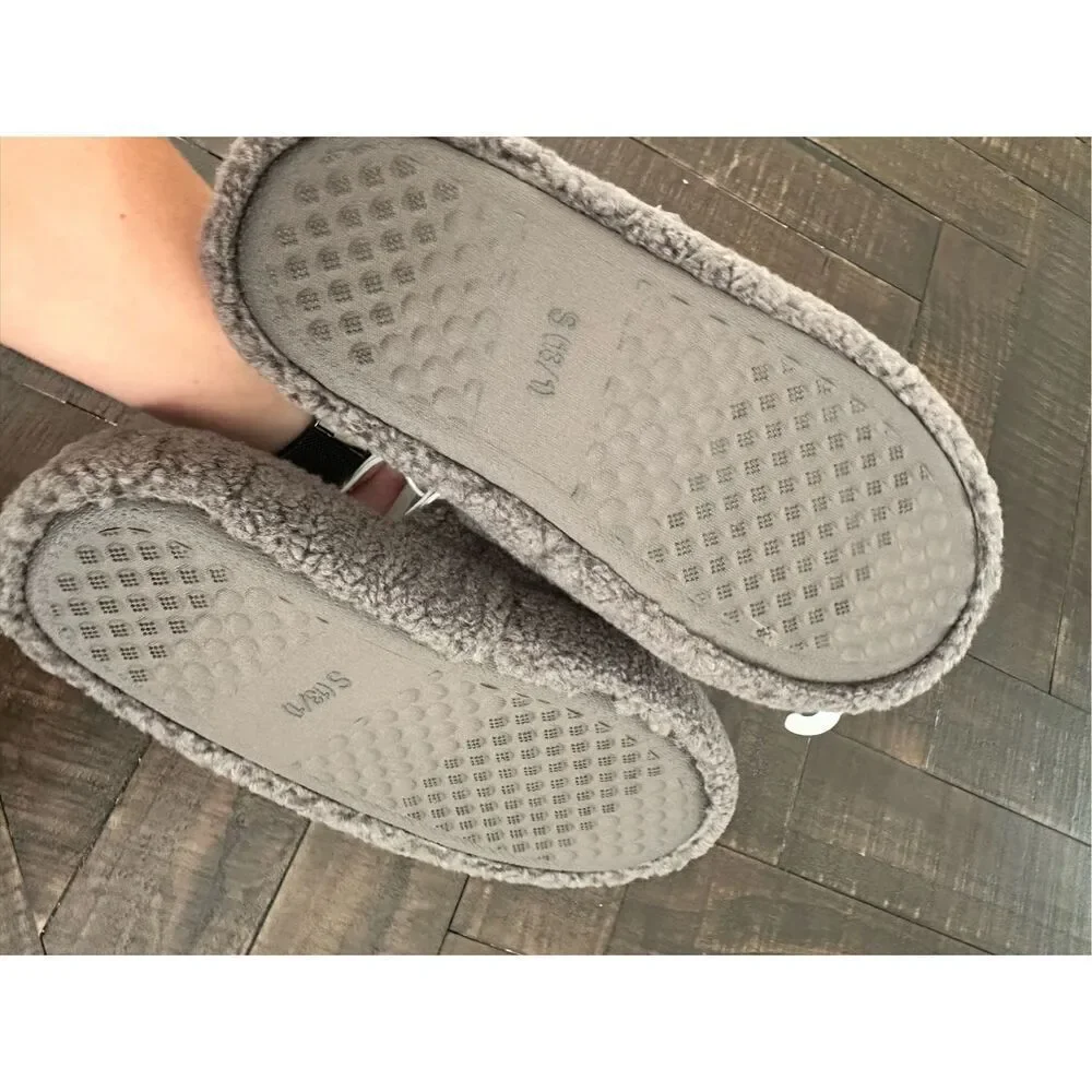 Cat & Jack Kids Gray Slide Slippers Size Youth 13/1 New